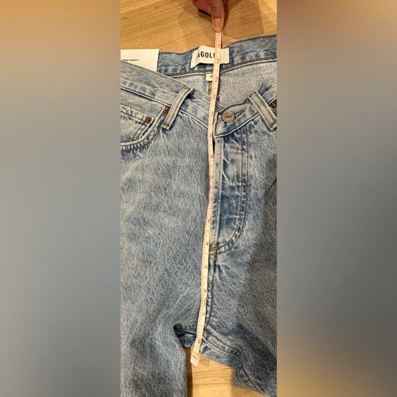 NEW AGOLDE 28 V-Waist High-Rise Straight Baggy Jeans Anthropologie
Faded Denim - Picture 13 of 15